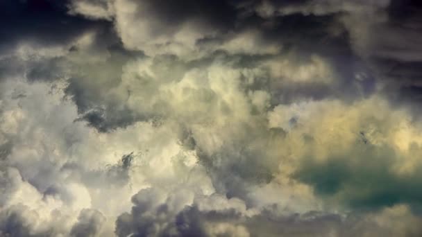 Nube Scura Avvicinamento Una Tempesta — Video Stock