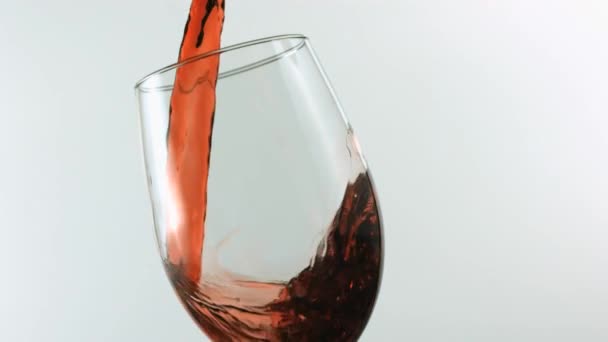 Ein Glas Rotwein — Stockvideo