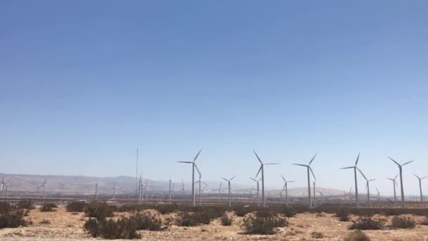 Ферма Вітрових Турбін Енергія Вітру Екологія — стокове відео