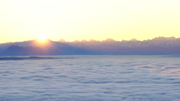 Hermoso Cielo Con Nubes — Vídeos de Stock