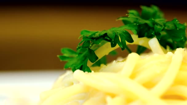Смачні Спагетті Обід — стокове відео