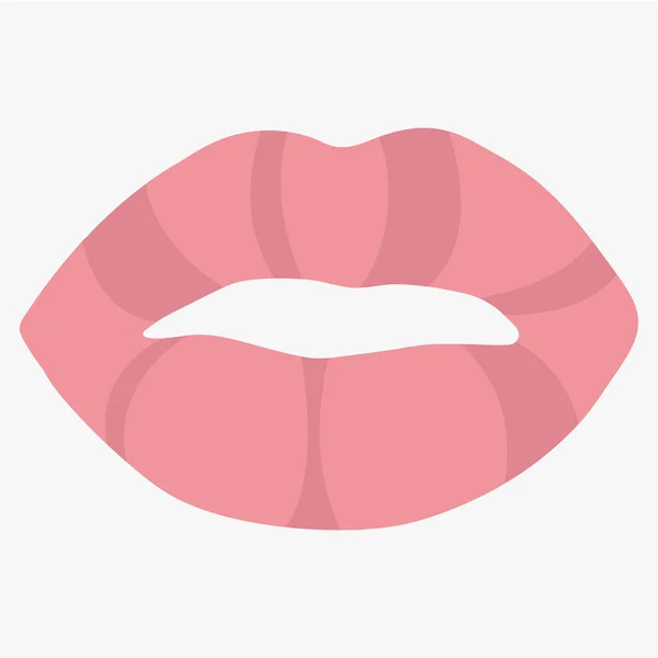 Los Labios Bicolor Vectoriales Tonos Rosados Representan Sobre Fondo Claro — Vector de stock