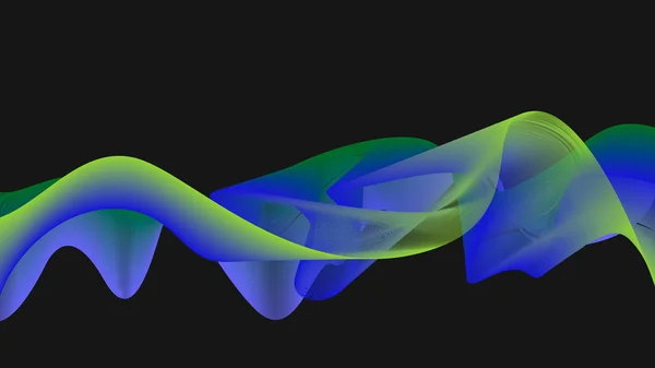 Абстрактные волны с 4-й линии — стоковый вектор