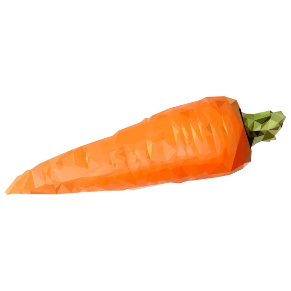 Poligonal carrot — Stockový vektor