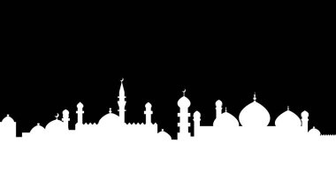 Arap şehir monohrome 1