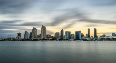 Coronado adayı gündoğumu San Diego manzarası