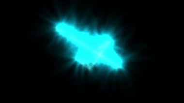 3D render animasyon - Hologram stil öğesinde Hud