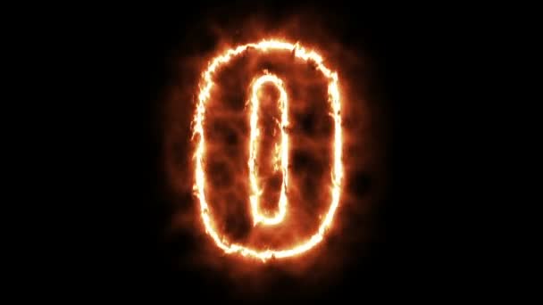  numéro de brûlure à chaud sur fond noir