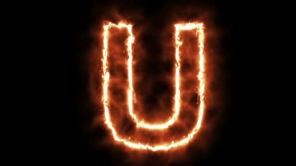  lettre brûlante chaude sur l'écran vert 