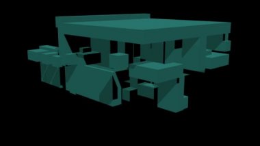 Şekil geçişin - dinamik voxels 3 boyutlu görselleştirme