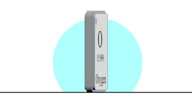 Oksijen. Periyodik tablonun Mendeleev sisteminin öğesi.