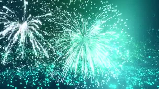 Animație Efectului Desenelor Animate Focurilor Artificii — Videoclip de stoc