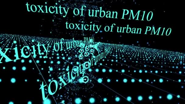 Inquinamento Atmosferico Tossicità Del Pm10 Urbano Pm2 — Video Stock