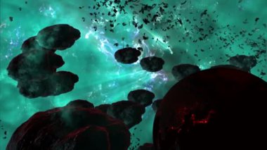 Bulutsusu ve Asteroid alanında derin uzay