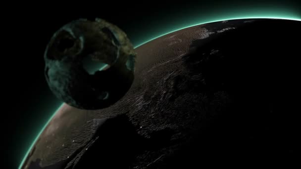Fondo Espacial Con Planetas Animación — Vídeos de Stock
