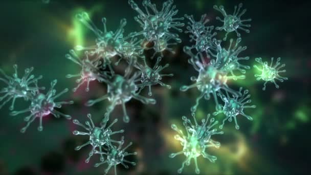 Virus Attack Organism Animation — Stock Video