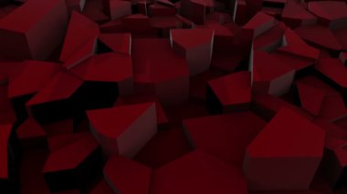 Kırmızı yüzey kırığı animasyon yinelenen