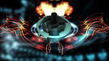 Yakın kadar olan dönen Hi Tech dişli lazer ışını ile