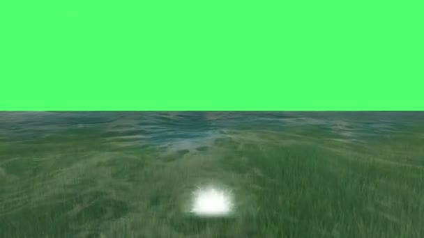 Ocean fly over, 3d animation just above the ocean waves. green screen —  Stock Video © chagpg #110590344