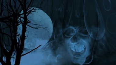 Korku Geçmişi. Korku filmi için rahatsız edici bir arka plan.