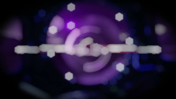 Defokussierte Bokeh Lichter Und Linsenschlag Abstrakter Licht Hintergrund — Stockvideo