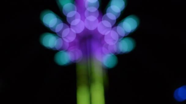 Defocused Bokeh Lights Lens Flare Abstract Lichte Achtergrond — Stockvideo