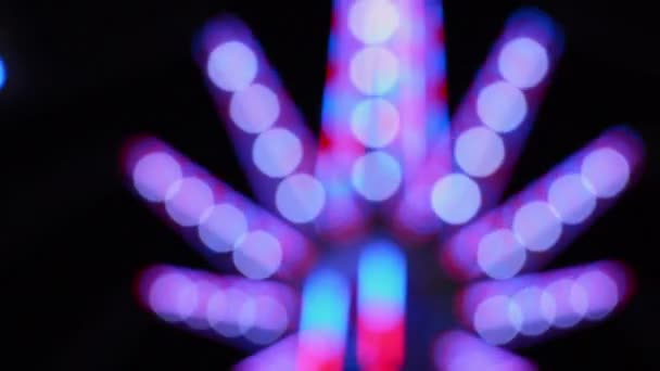 集光されたボケ光とレンズフレア アブストラクト光背景 — ストック動画