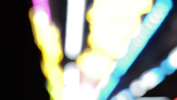 Defocused Bokeh Lights Lens Flare Abstract Lichte Achtergrond — Stockvideo