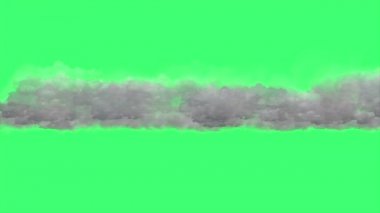 4k animasyon - Yeşil ekranda bulut etkisi