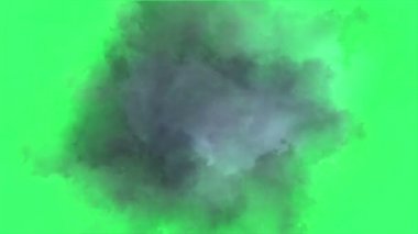  animasyon - Yeşil Ekran Arkaplanındaki Bulutların Arasında Uçmak