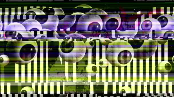 Анимация Digital Bad Signal Transmission Шум Статика — стоковое видео