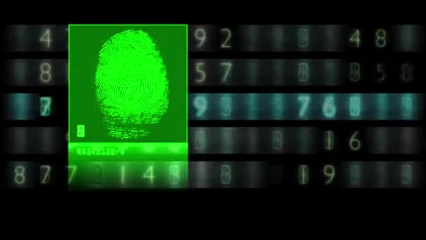 Technology Animation Futuristic Hud Interface — Stock Video