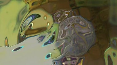 Soyut Psikedelik ve Garip Dijital Fütüristik Arkaplan 