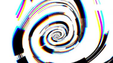 Soyut Psikedelik ve Garip Dijital Fütüristik Arkaplan 