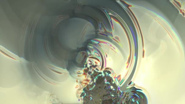 Abstract Psychedelic Weird Digital Futuristic Background — Stock Video