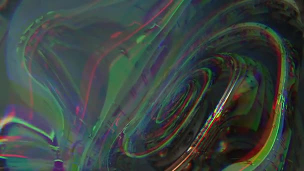 Abstract Psychedelic Weird Digital Futuristic Background — Stock Video