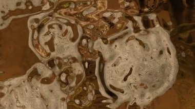 Soyut Psikedelik ve Garip Dijital Fütüristik Arkaplan 