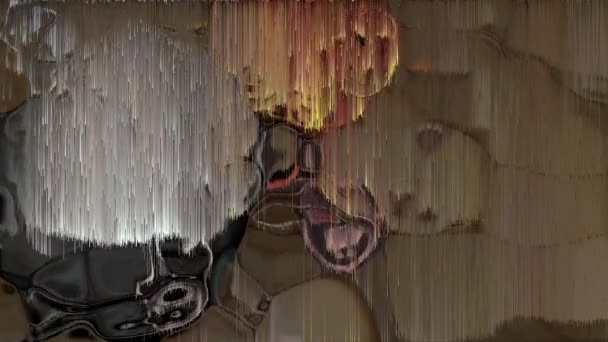 Tela Abstrata Digital Pixel Sorting Noise — Vídeo de Stock