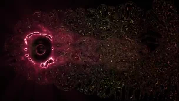 Abstraktní Psychedelické Podivné Digitální Futuristické Pozadí — Stock video