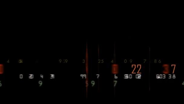 Політ Через Футуристичний Технологічний Інтерфейс Анімація Hud — стокове відео