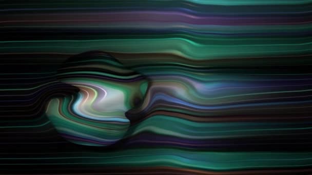 Уникальный Дизайн Абстрактной Цветной Полосатой Поверхности — стоковое видео