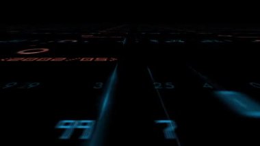 Gelecekteki teknolojik arayüzde uçmak - HUD animasyonu