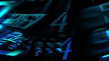 Gelecekteki teknolojik arayüzde uçmak - HUD animasyonu