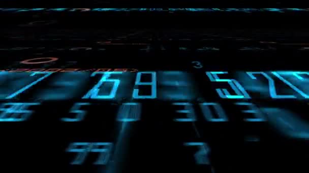 Voler Travers Interface Technologique Futuriste Animation Hud — Video