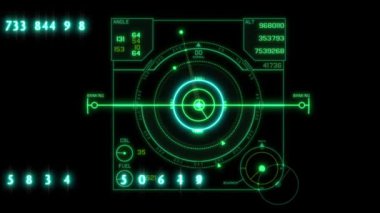 Gelecekteki teknolojik arayüzde uçmak - HUD animasyonu