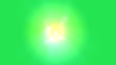 Yeşil ekranda parlayan plazma arkaplanı 
