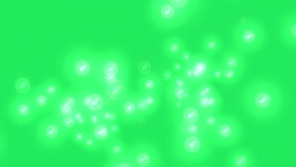 Glowing Plasma Background Green Screen — Stock Video