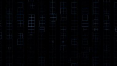 Kare Geometrik Vj Canlandırılmış Soyut CG Arkaplanı