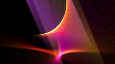 Hipnotik çizgiler geometrik desenler oluşturur. Animasyon. Bilgisayar grafikleri