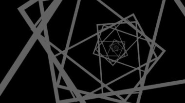 Kamera 3d ızgara sonsuz uzaya hareket ediyor. Geometri animasyonu